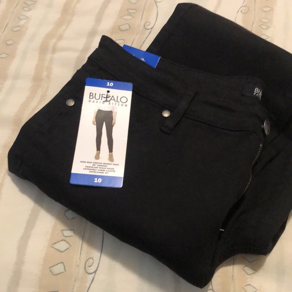 Buffalo Skinny pants Size 10 Black Buffalo NWT - Picture 7 of 8